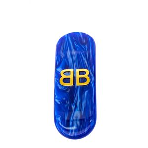Brinco Único Balenciaga BB Icon Acetato Azul