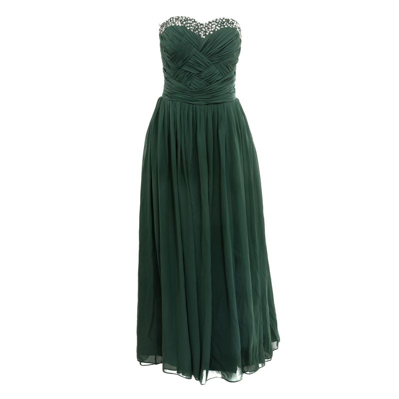 Vestido-Longo-Drapeado-Verde-e-Bordado-Prata