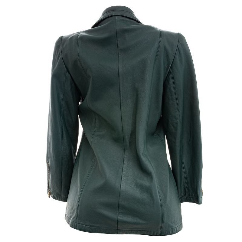 Jaqueta-Lanvin-Couro-Verde-e-Botoes