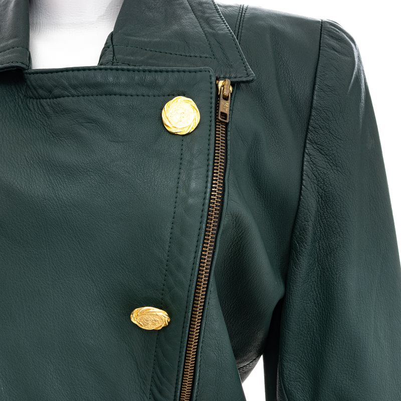Jaqueta-Lanvin-Couro-Verde-e-Botoes