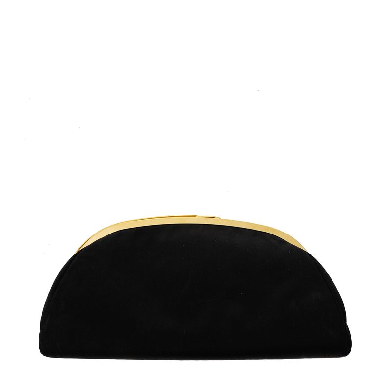 Clutch-Chanel-Cetim-Preto