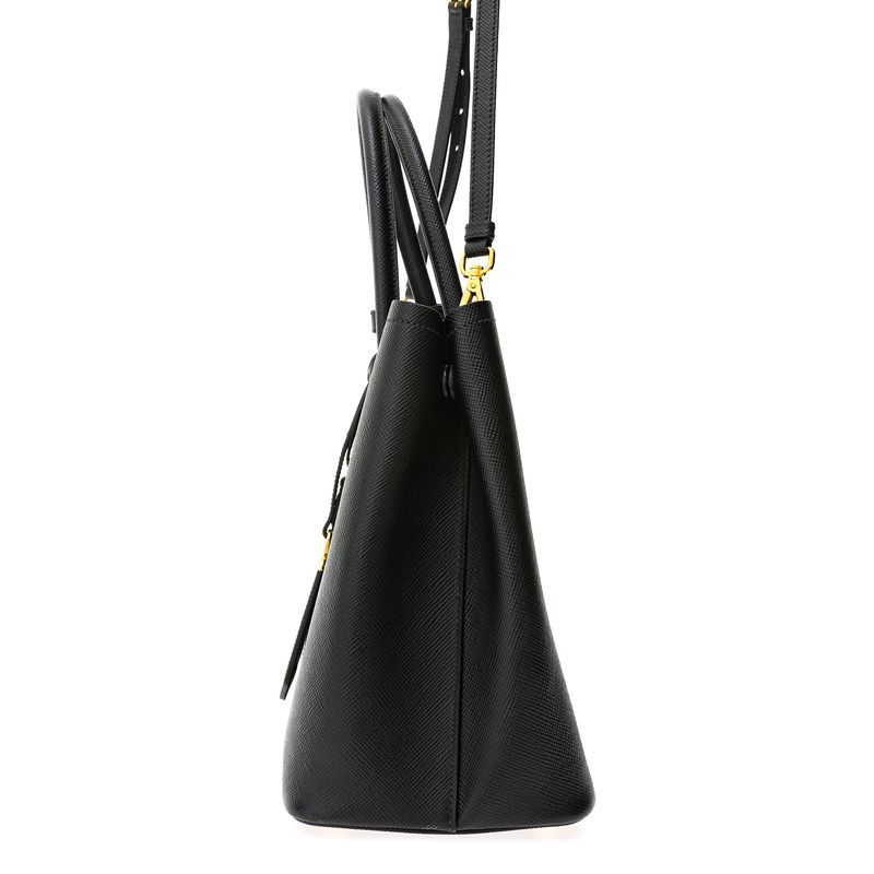 Bolsa-Prada-Double-Tote-Media-Saffiano-Preto