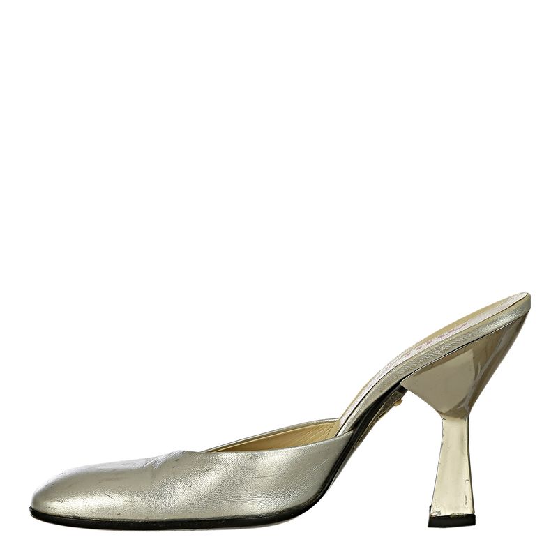 Sapato-Miu-Miu-Mule-Couro-Prateado