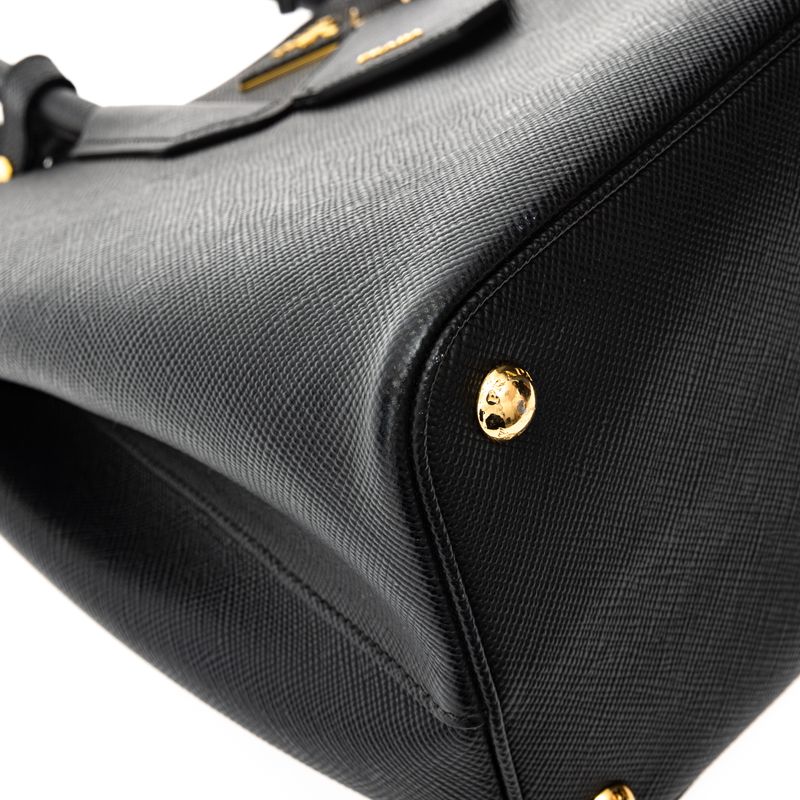 Bolsa-Prada-Double-Tote-Media-Saffiano-Preto