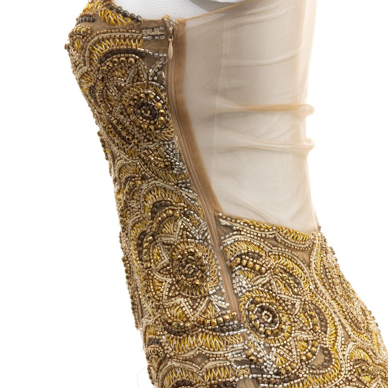 Vestido-Patricia-Bonaldi-Bordado-Flores-Dourado