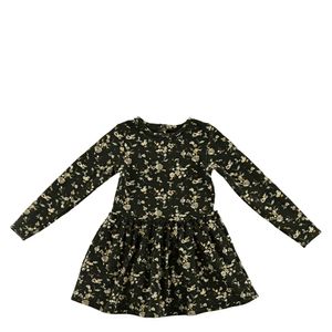 Vestido Petit Bateau Infantil Preto Floral