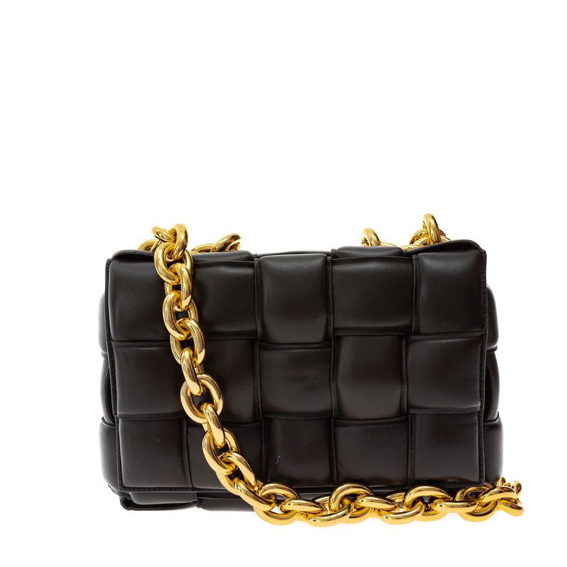 Bolsa-Bottega-Veneta-Casette-Chain-Marrom