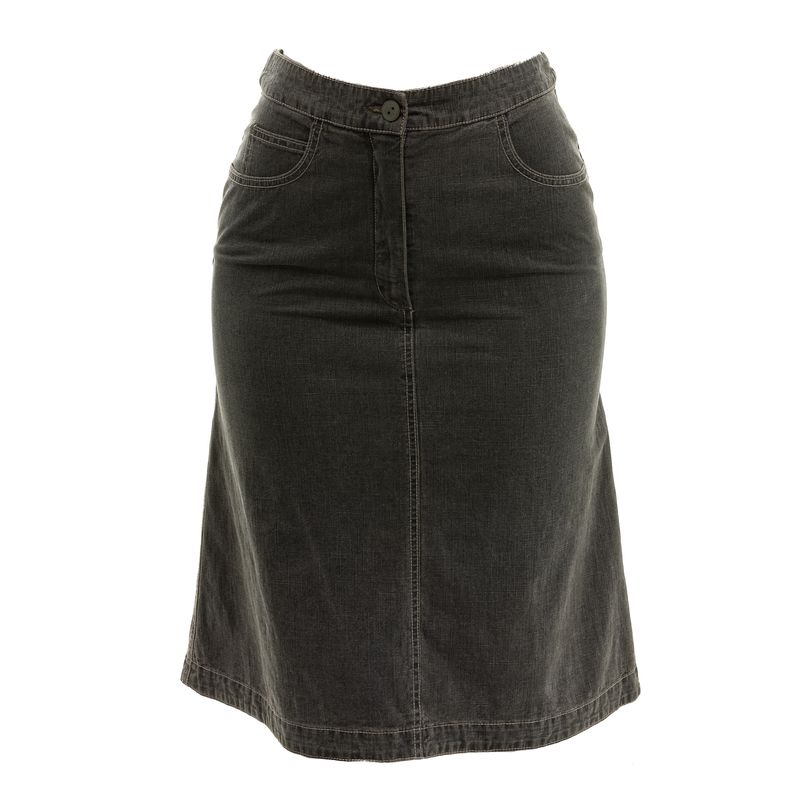 Saia-Chanel-Jeans-Cinza
