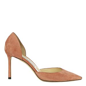 Scarpin Jimmy Choo Recorte Camurça Rosa