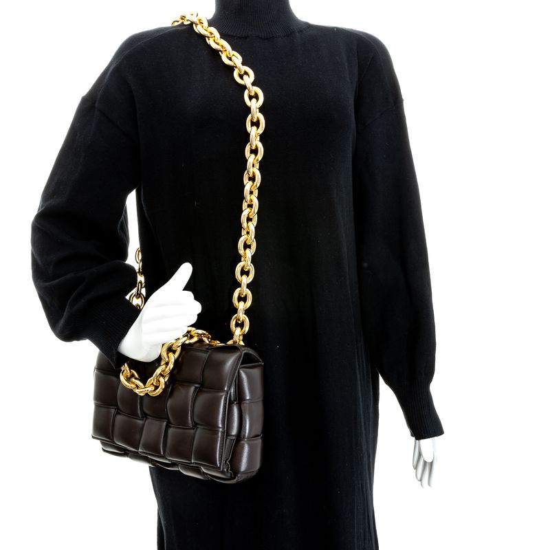 Bolsa-Bottega-Veneta-Casette-Chain-Marrom