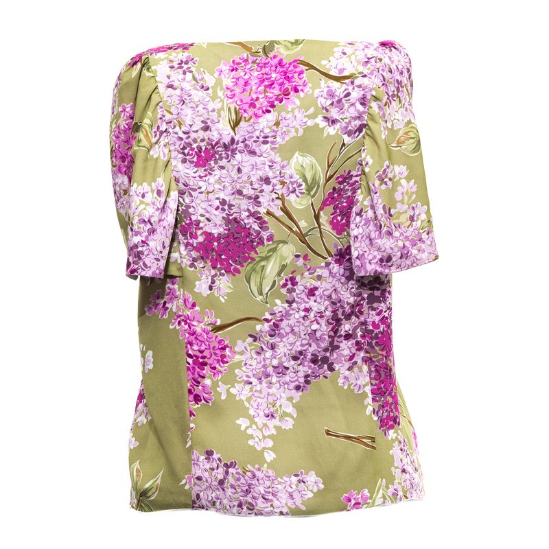 Blusa-Red-Valentino-Seda-Estampa-Floral-Verde-e-Rosa