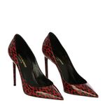 Scarpin-Saint-Laurent-Animal-Print-Vermelho