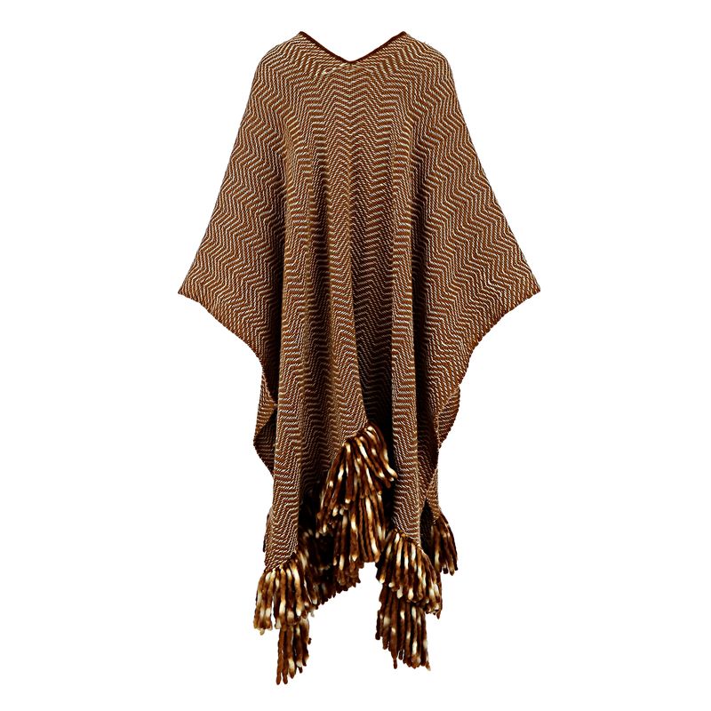 Poncho-Ulla-Johnson-La-Chevron-Laranja-e-Branco