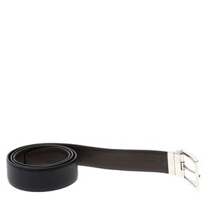 Cinto Prada Reversível Saffiano Preto e Marrom