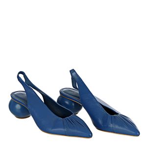 Sapato Cris Barros Normandia Couro Azul