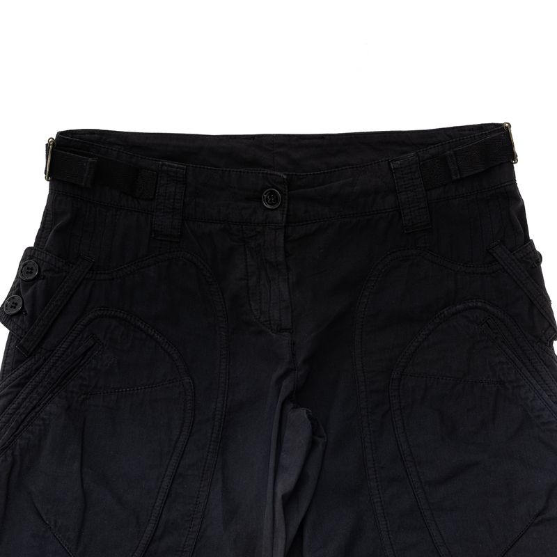 Calca-Dolce---Gabbana-Cargo-Preta-Pintada