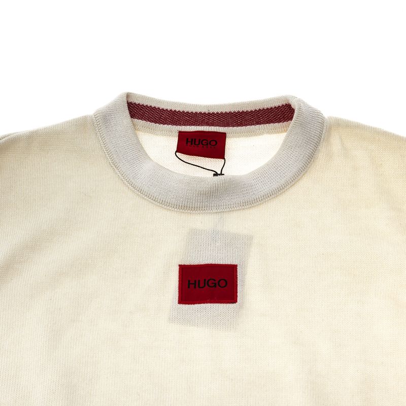 Sueter-Hugo-Boss-Trico-Branco-