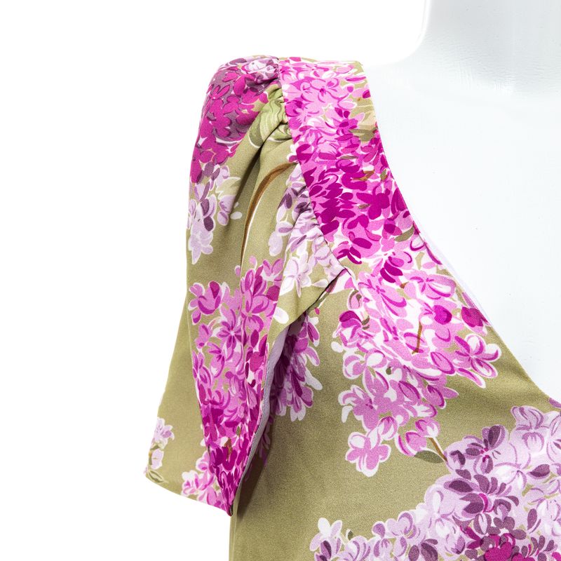Blusa-Red-Valentino-Seda-Estampa-Floral-Verde-e-Rosa