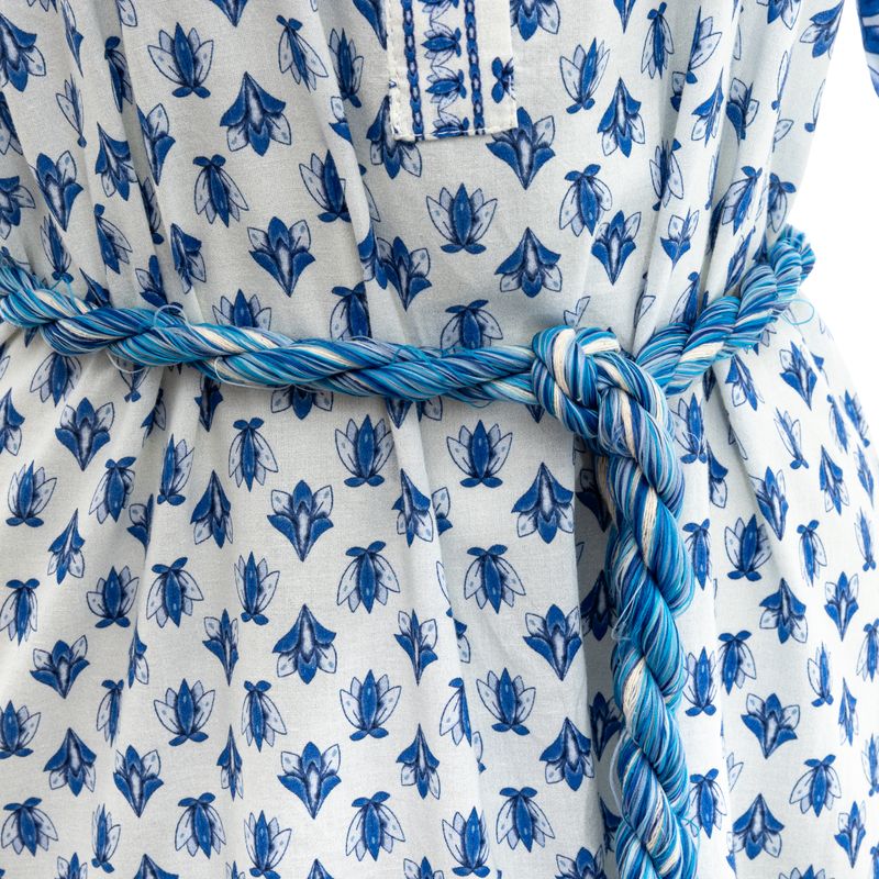 Vestido-Mixed-Longo-Estampa-Azul-com-Cinto