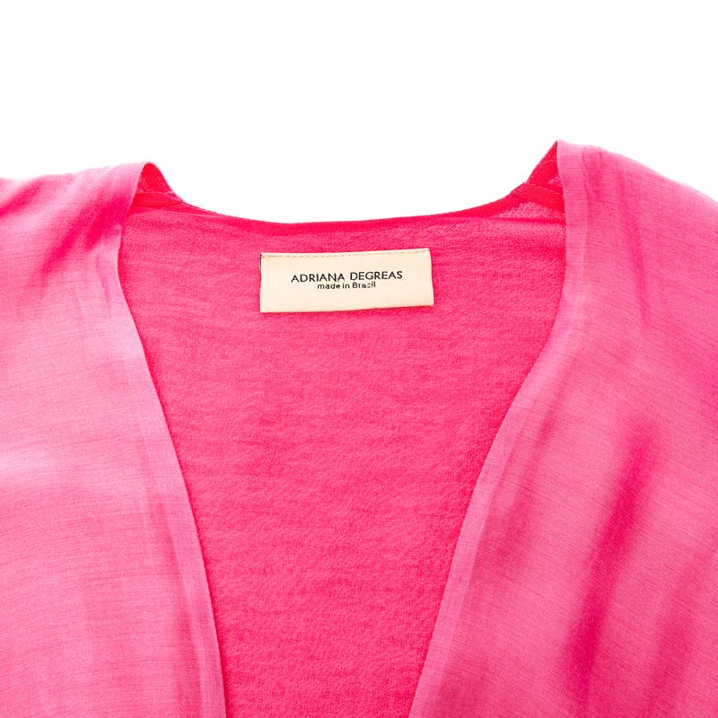 Vestido-Adriana-Degreas-Longo-Manga-Bufante-Rosa-