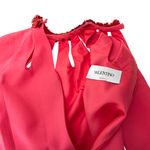 Vestido-Valentino-Rosa-e-Gola-Flores-Couro