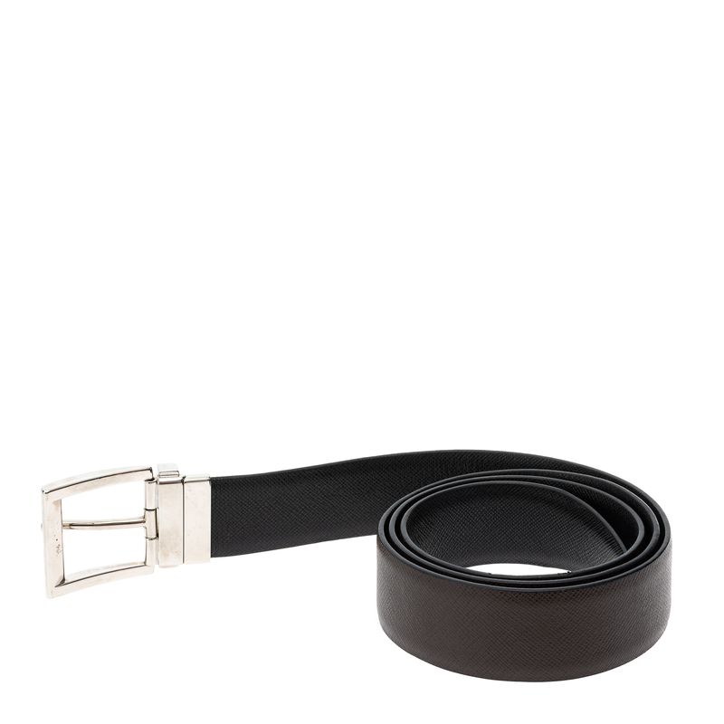 Cinto-Prada-Reversivel-Saffiano-Preto-e-Marrom