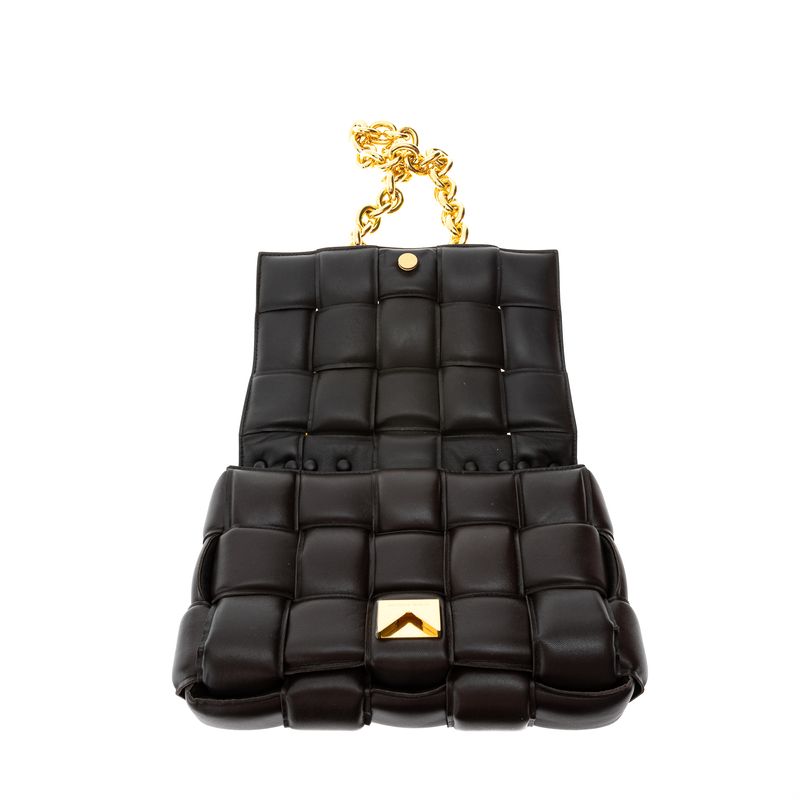 Bolsa-Bottega-Veneta-Casette-Chain-Marrom