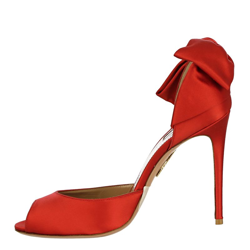 Sapato-Aquazzura-Peep-Toe-Laco-Cetim-Vermelho