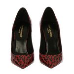 Scarpin-Saint-Laurent-Animal-Print-Vermelho