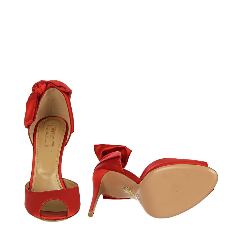 Sapato-Aquazzura-Peep-Toe-Laco-Cetim-Vermelho