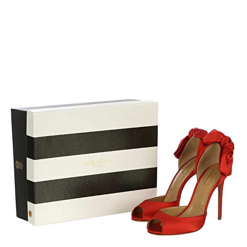 Sapato-Aquazzura-Peep-Toe-Laco-Cetim-Vermelho