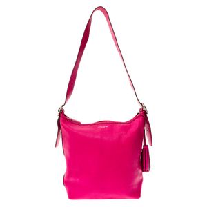 Bolsa Coach Couro Pink