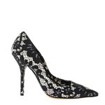 Scarpin-Dolce---Gabbana-Estampa-Renda-Preto-e-Branco