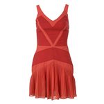 Vestido-Cris-Barros-Tecido-Plissado-Coral