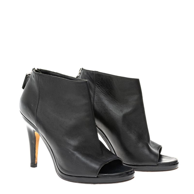 Ankle-Boot-Chanel-Couro-e-Verniz-Preta
