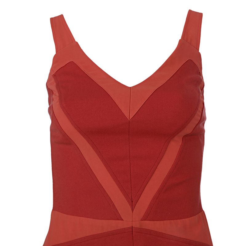 Vestido-Cris-Barros-Tecido-Plissado-Coral