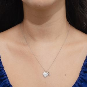Colar Tiffany & Co Coração Love e Chave Prata