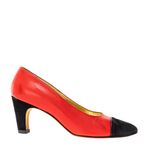 Sapato-Escada-Vintage-Preto-e-Vermelho