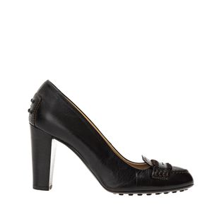 Sapato de Salto Tods Couro Marrom
