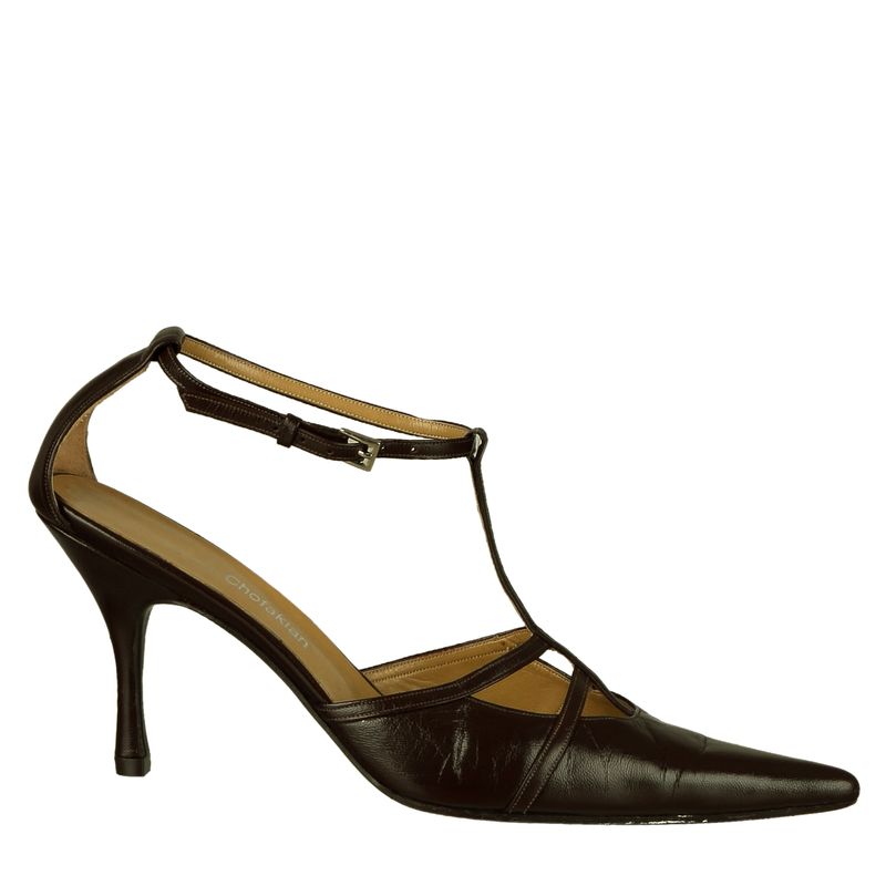Scarpin-Sarah-Chofakian-Couro-Marrom