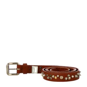 Cinto Dolce & Gabbana Couro Marrom e Tachas