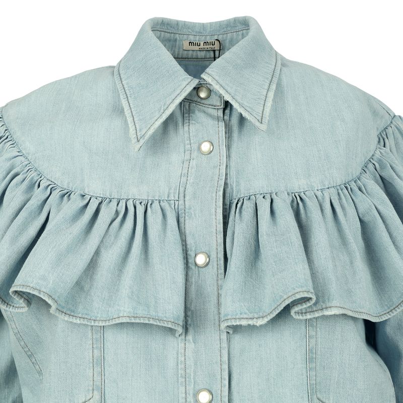 Camisa-Miu-Miu-Jeans-com-Babado-