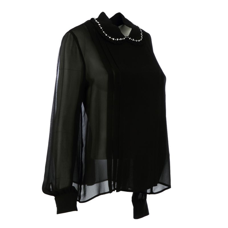 Blusa-Miu-Miu-Seda-Preta-e-Gola-em-Strass