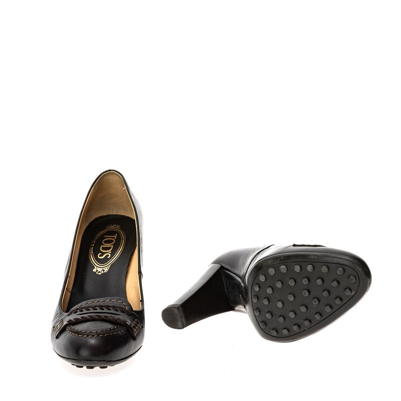 Sapato-de-Salto-Tods-Couro-Marrom