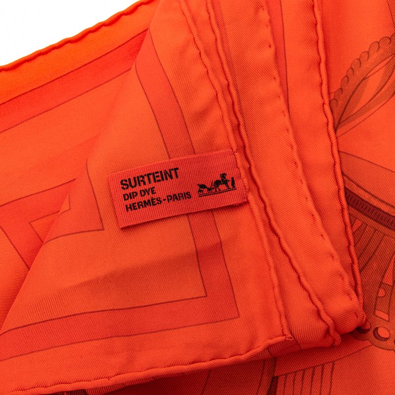 Lenco-Hermes-Seda-Vermelho-Estampado