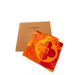Lenco-Louis-Vuitton-Seda-Laranja-e-Rosa-