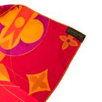 Lenco-Louis-Vuitton-Seda-Laranja-e-Rosa-