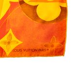 Lenco-Louis-Vuitton-Seda-Laranja-e-Rosa-