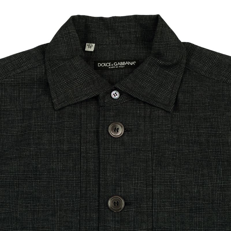 Camisa-Dolce---Gabbana-Estampa-Quadriculada-