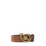 Cinto-Ralph-Lauren-Fivela-Lobo-Couro-Caramelo